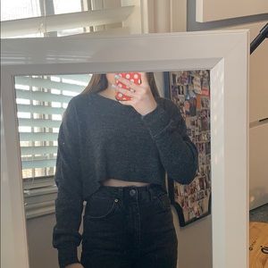 Dark Grey cropped sweater